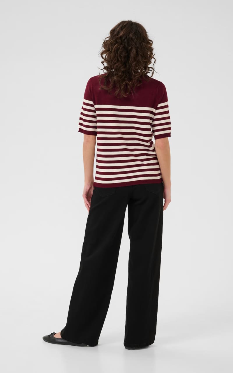 Kaffe- Lizza Striped Sweater in Windsor/Turtledove