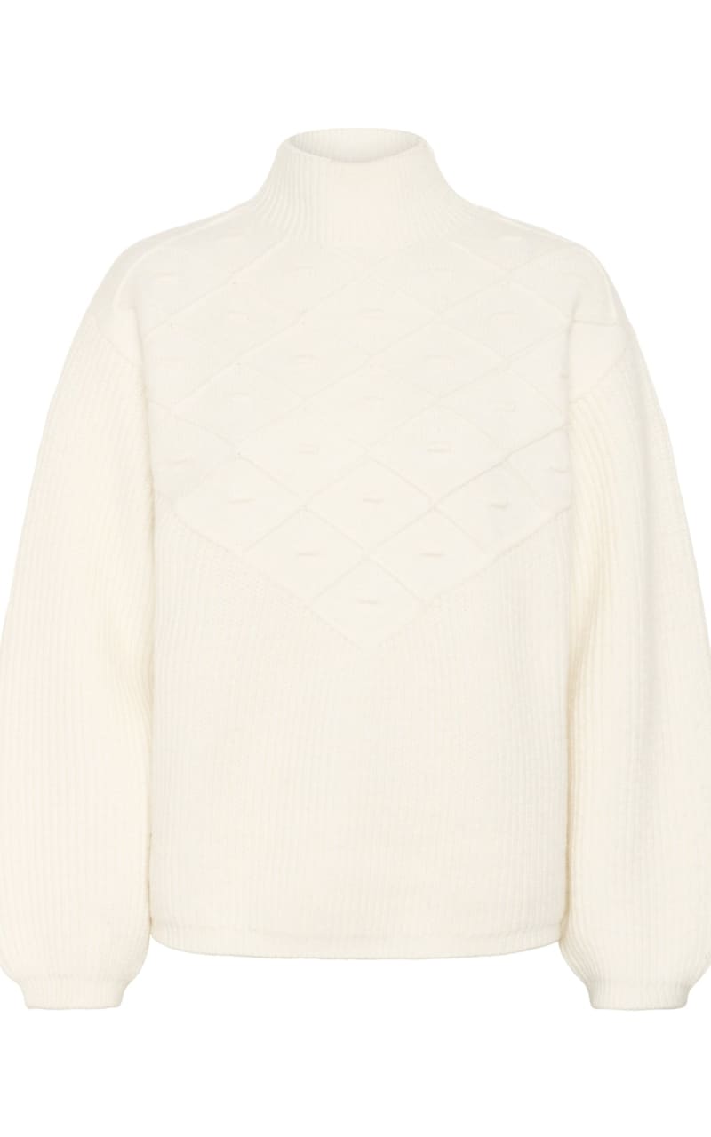 Kaffe- Maddie Pullover in Chalk - SWEATER & SWEATSHIRT