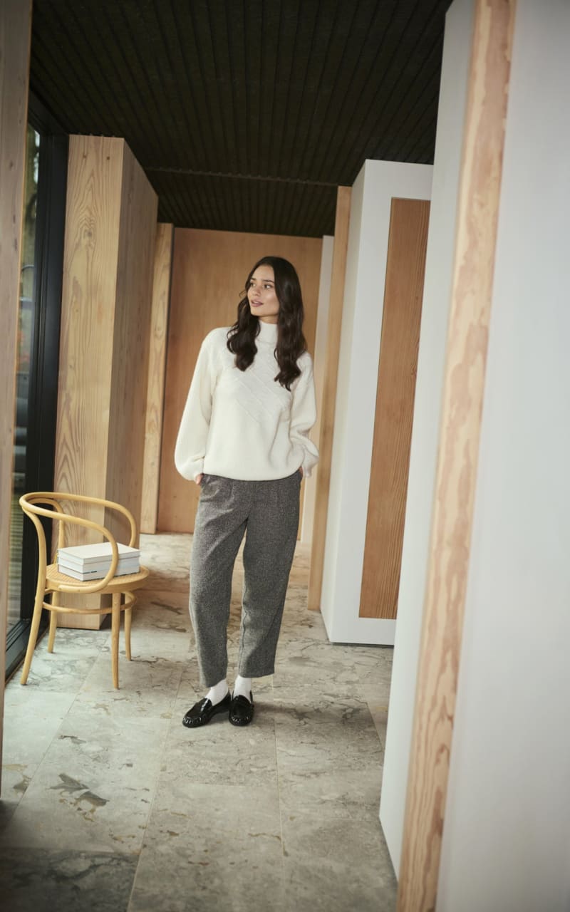 Kaffe- Maddie Pullover in Chalk - SWEATER & SWEATSHIRT