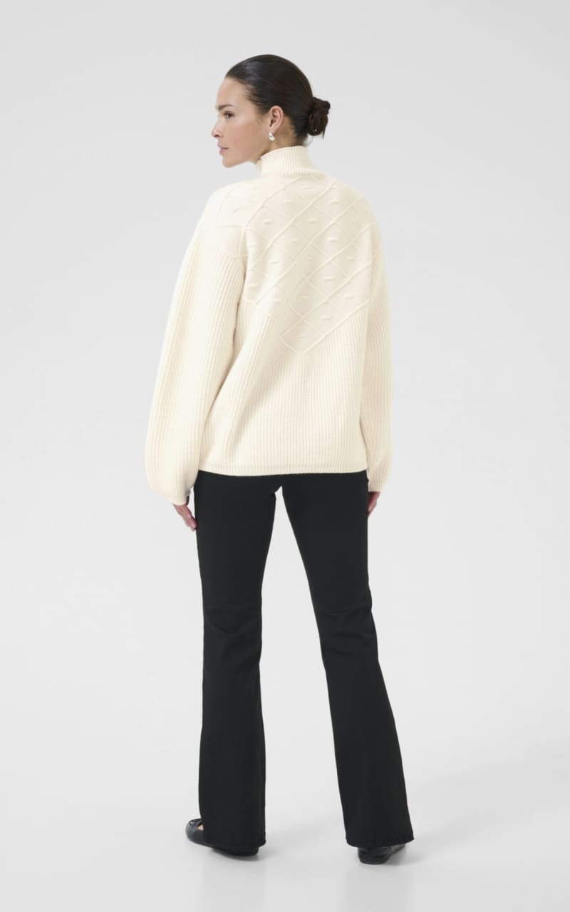 Kaffe- Maddie Pullover in Chalk - SWEATER & SWEATSHIRT