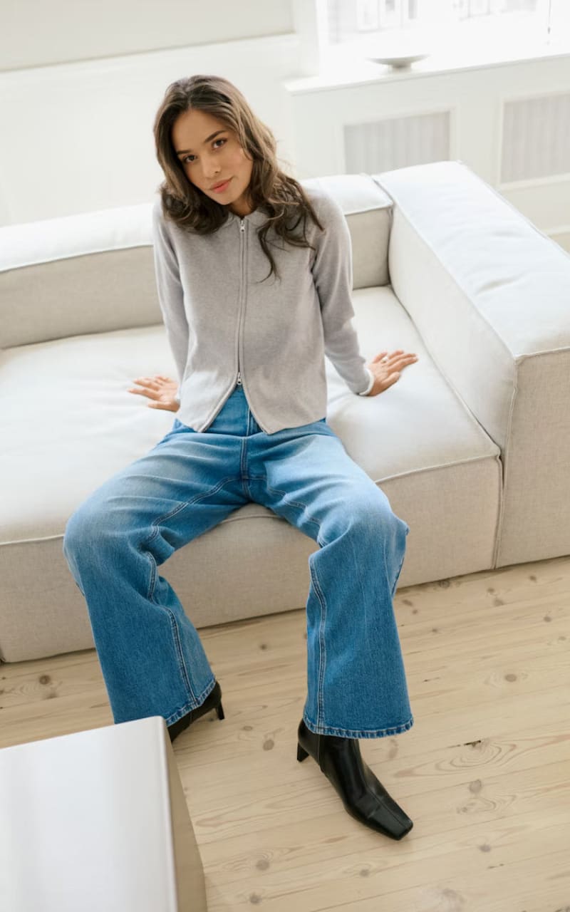 Kaffe- Meadow High Rise Jeans in Vintage Blue - denim