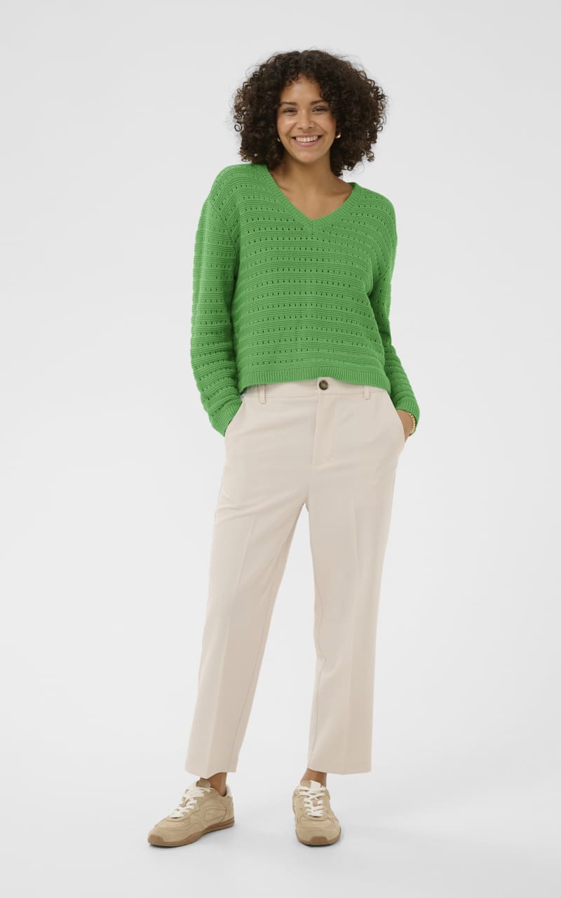 Kaffe- Metta Sweater in Bright Green - SWEATER & SWEATSHIRT