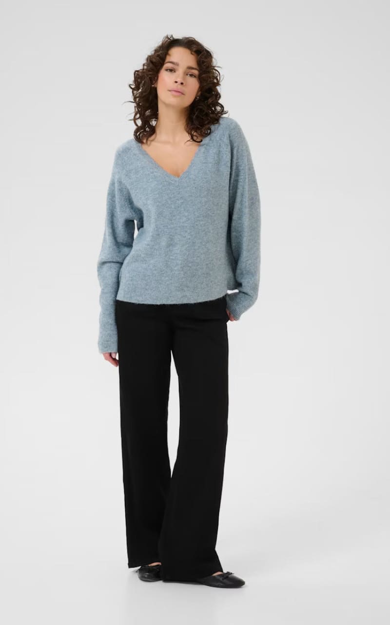 Kaffe- Niel Sweater in Windward Blue - SWEATER & SWEATSHIRT
