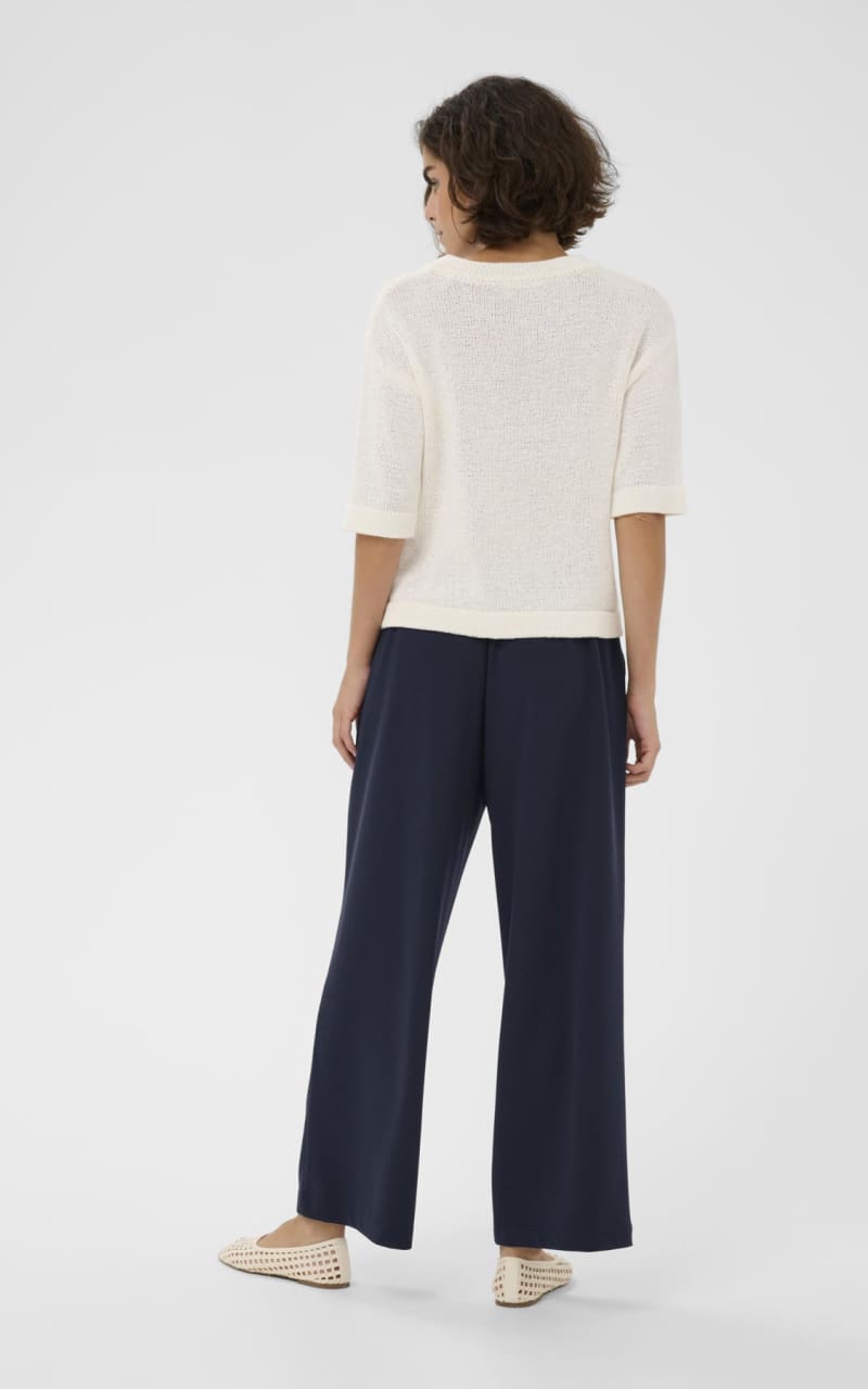 Kaffe - Phoebe Cropped Trousers in Midnight Marine - Pant