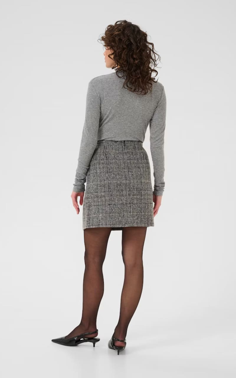 Kaffe- Vivian Pencil Skirt in Grey Prince