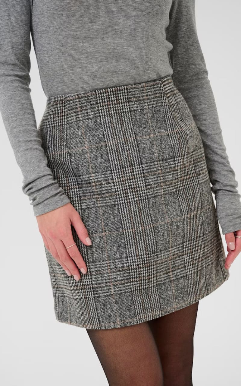 Kaffe- Vivian Pencil Skirt in Grey Prince