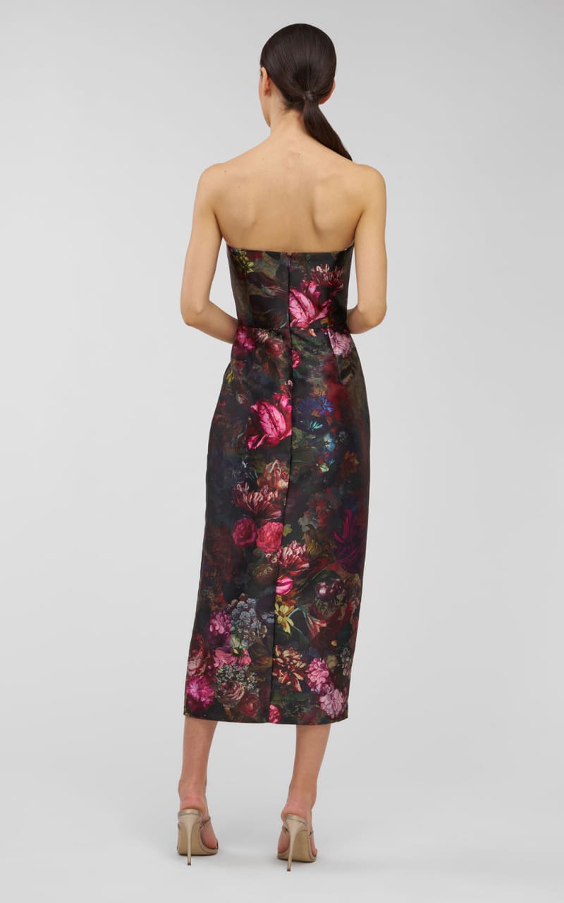 Kay Unger- Amelie Midi Dress in Mulberry - DRESS