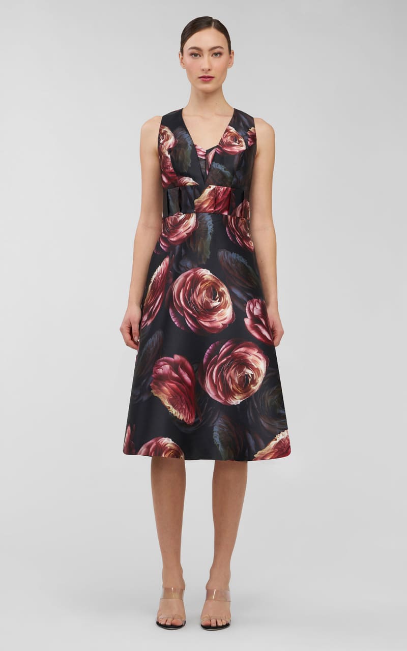 Kay Unger Antonia Midi Dress in Primrose DRESS