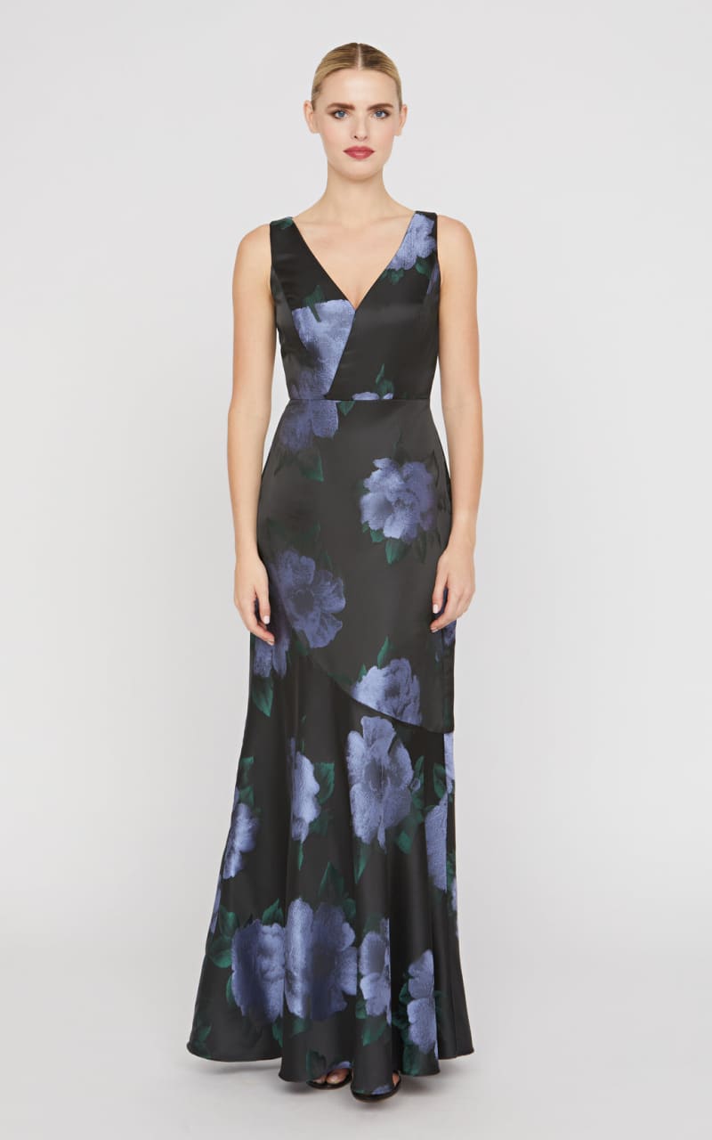 Kay Unger- Athena Gown in Black - DRESS