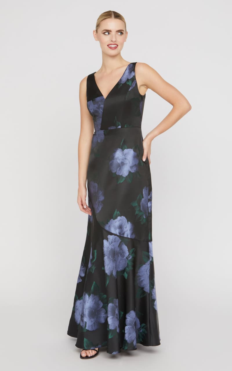 Kay Unger- Athena Gown in Black - DRESS