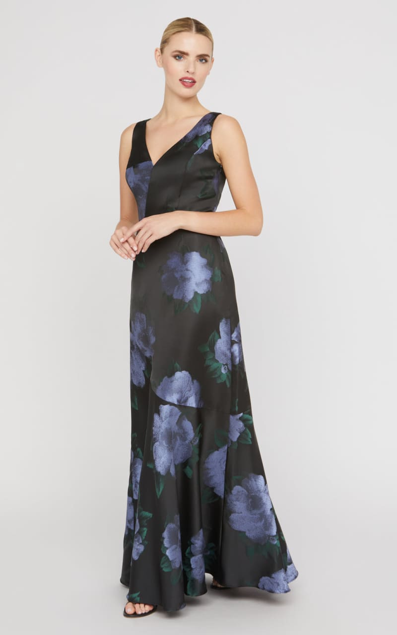 Kay Unger- Athena Gown in Black - DRESS