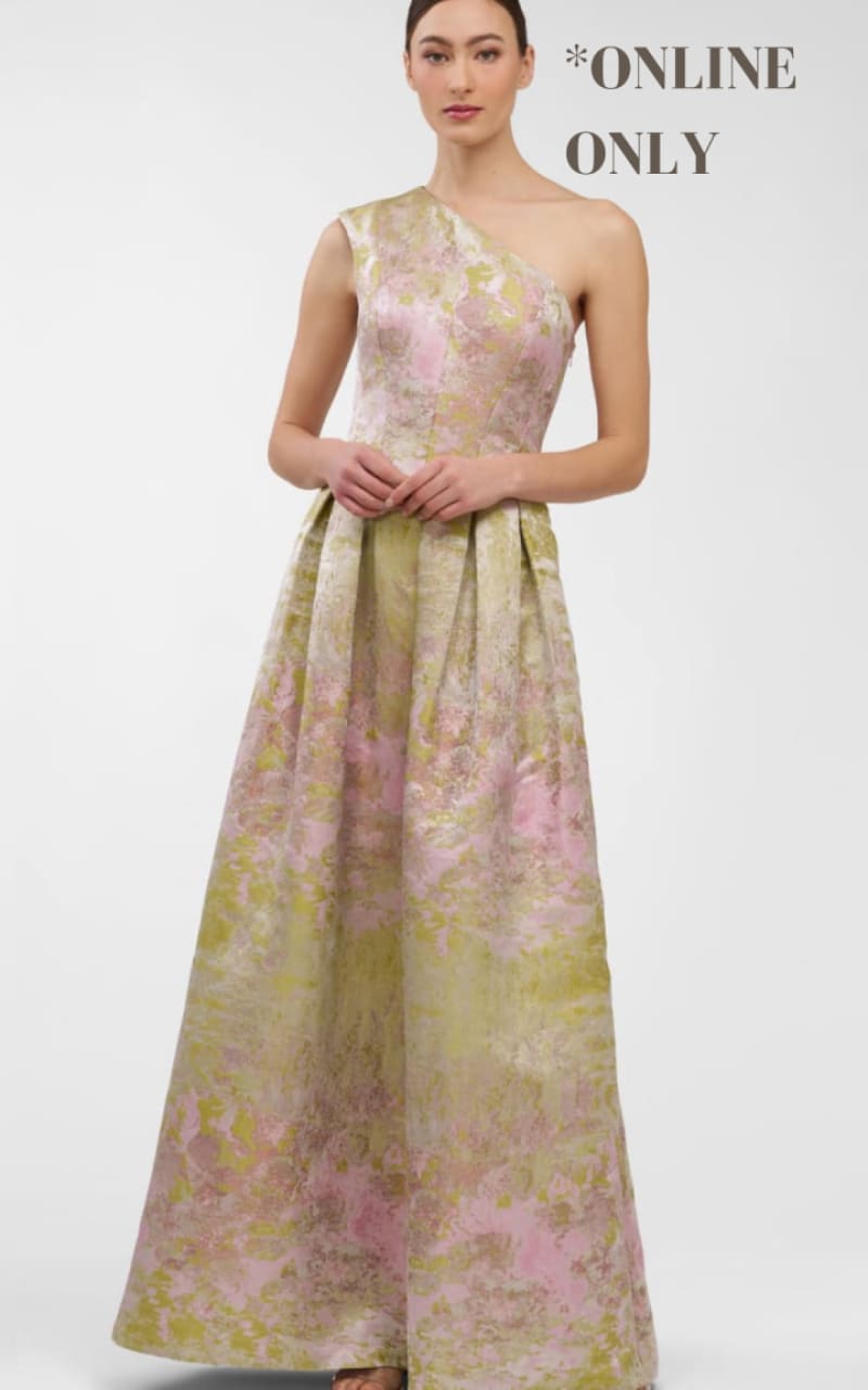 Kay Unger- Cara Gown in Pink Coral - DRESS