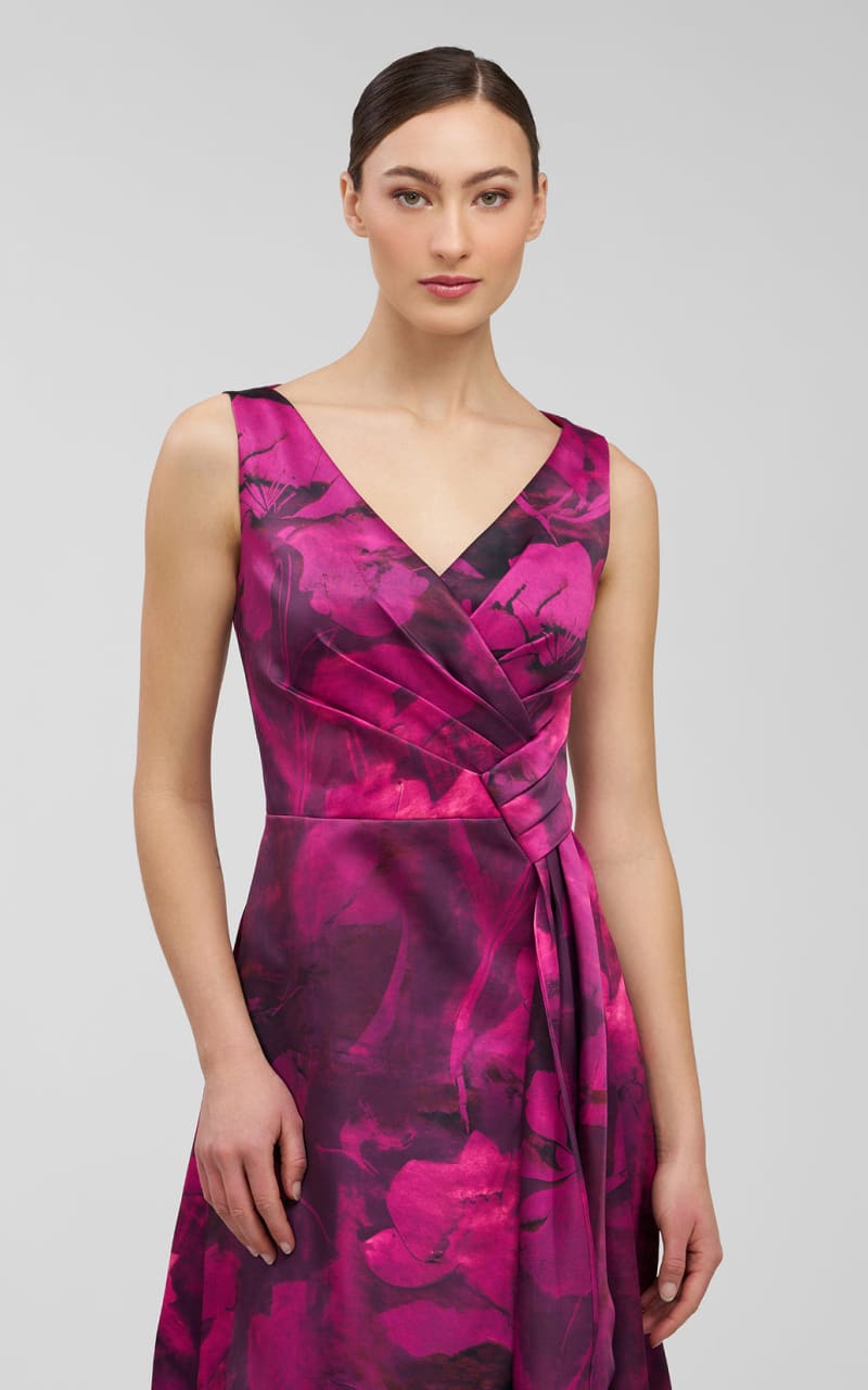 Kay Unger- Cecilia Gown in Vivid Berry - DRESS