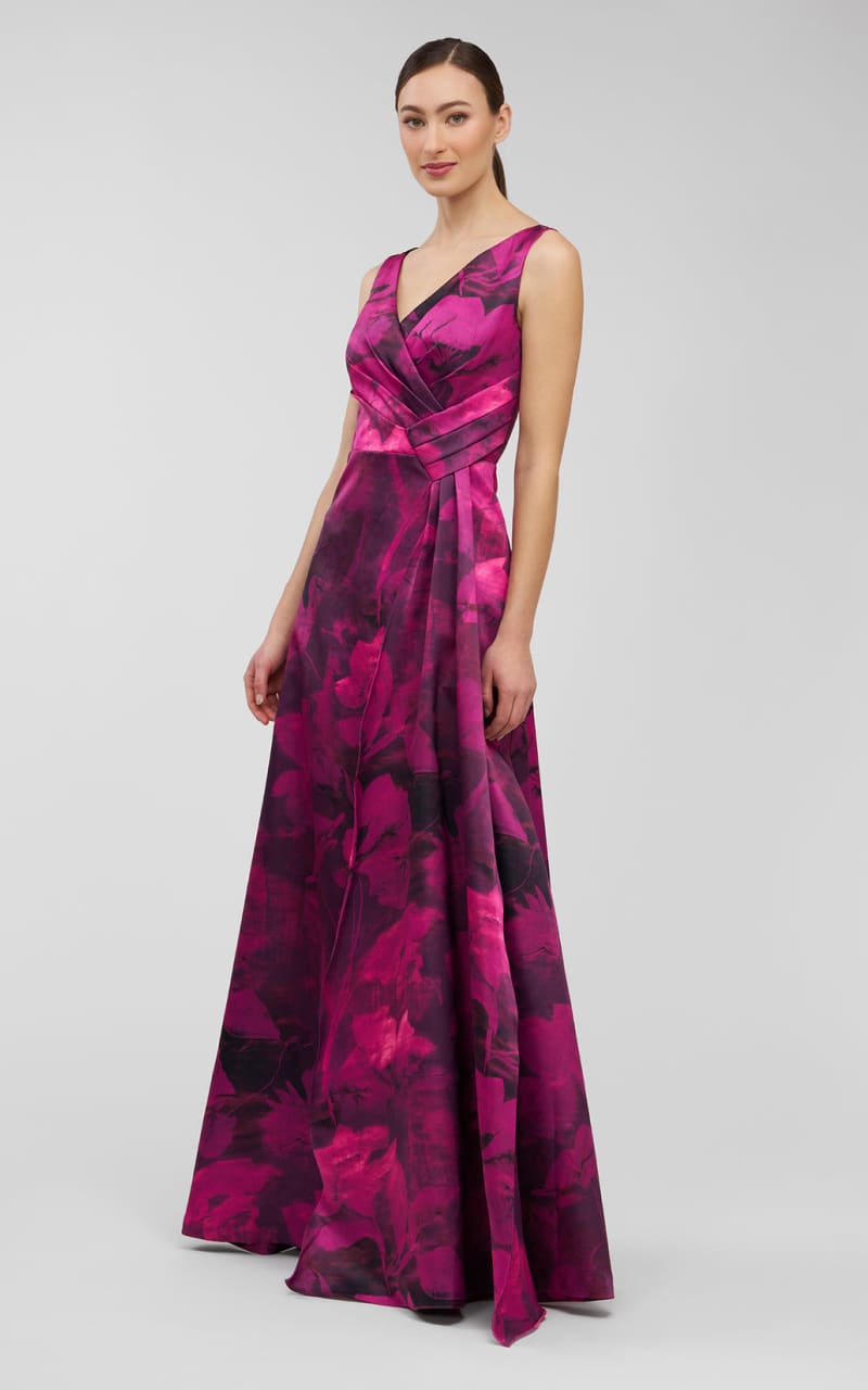 Kay Unger- Cecilia Gown in Vivid Berry - DRESS