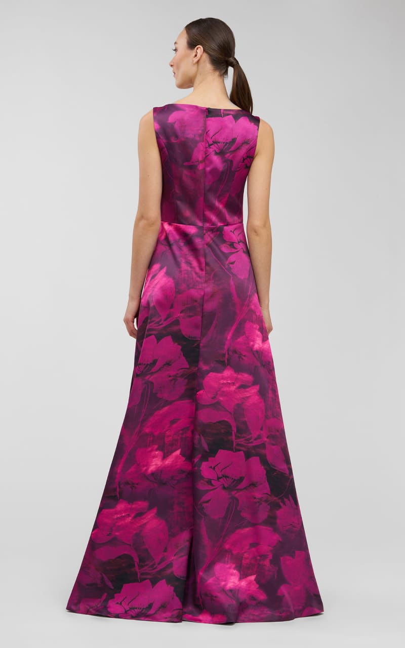 Kay Unger- Cecilia Gown in Vivid Berry - DRESS