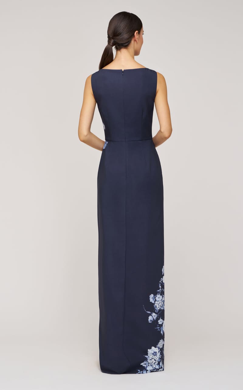 Kay Unger- Esti Walk Thru Jumpsuit in Midnight Blue