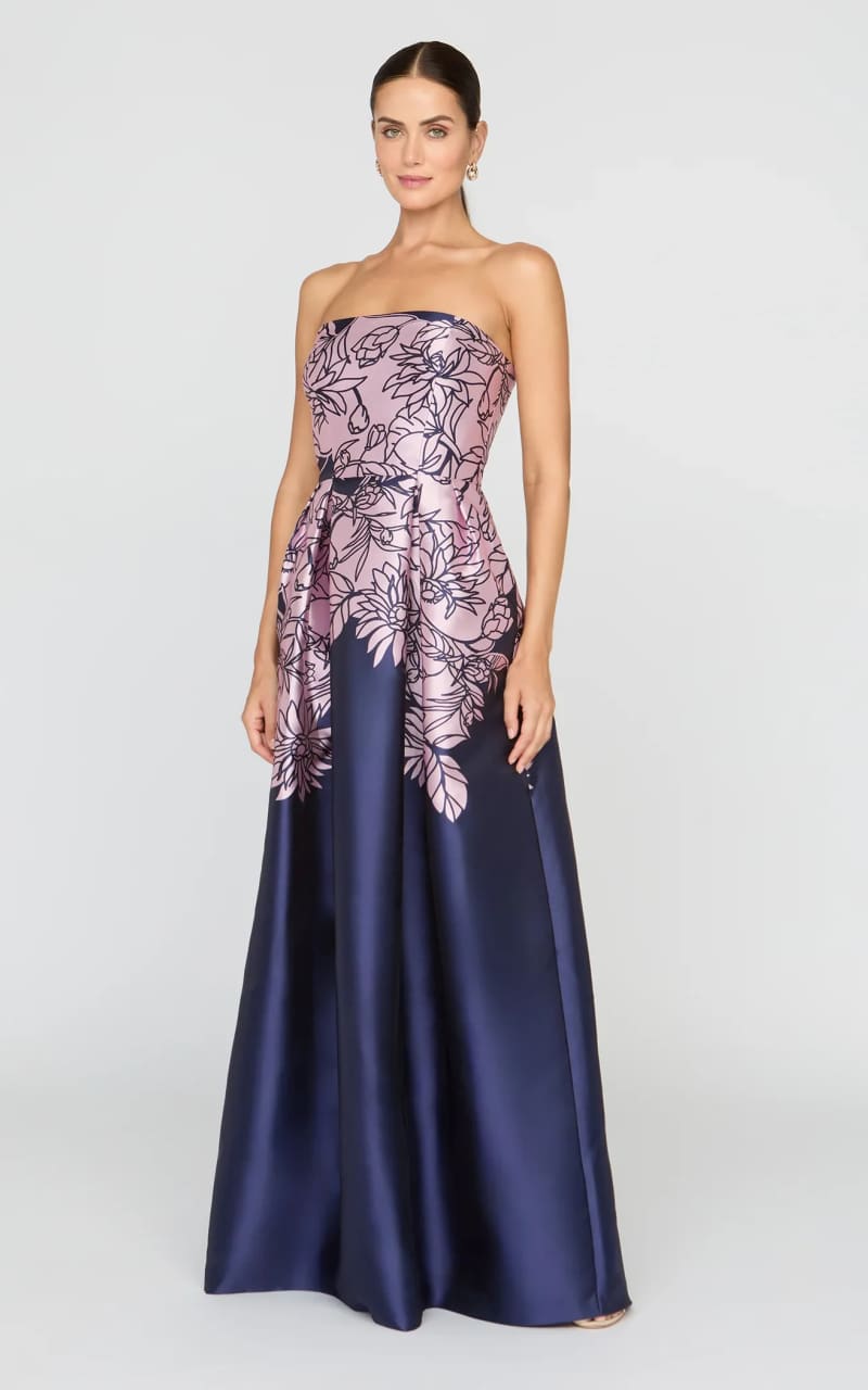 Kay Unger- Leona Gown in Deep Navy - DRESS