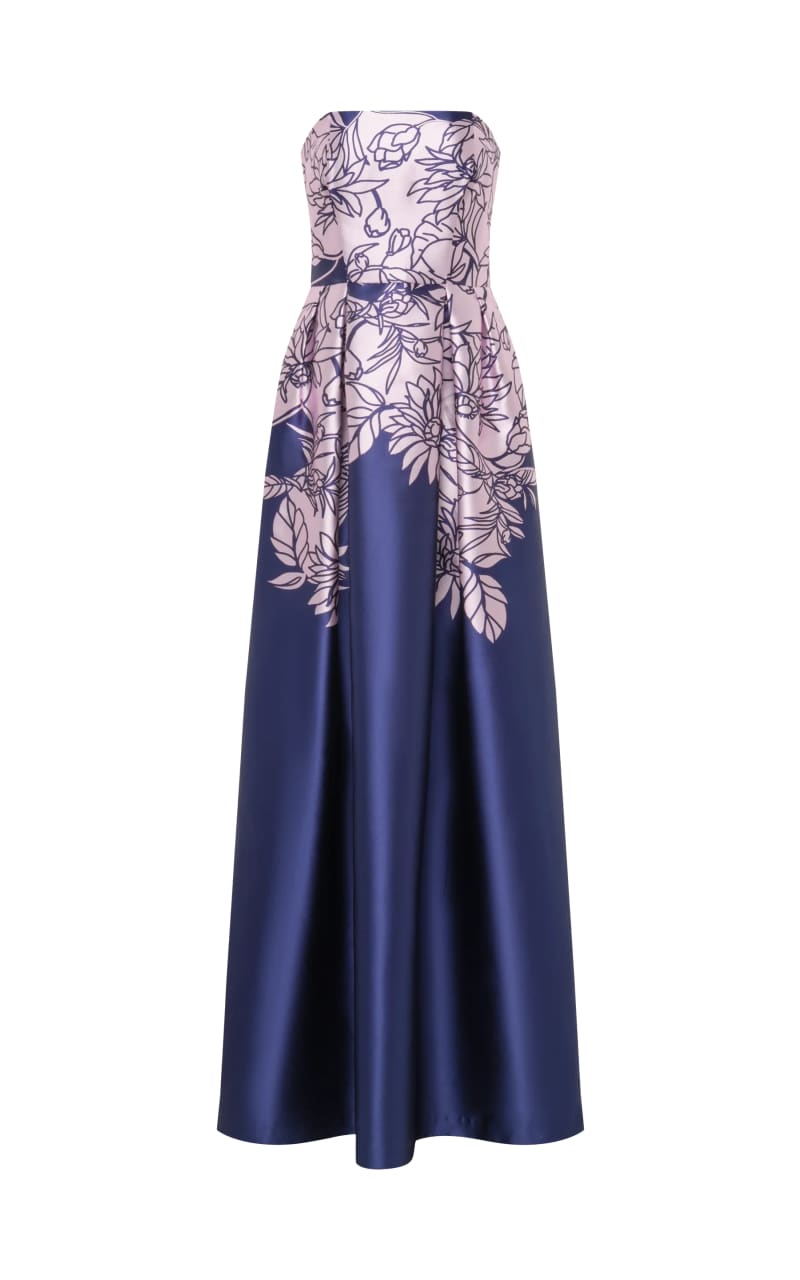 Kay Unger- Leona Gown in Deep Navy - DRESS