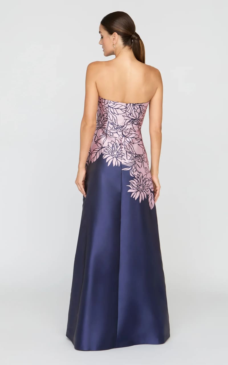 Kay Unger- Leona Gown in Deep Navy - DRESS