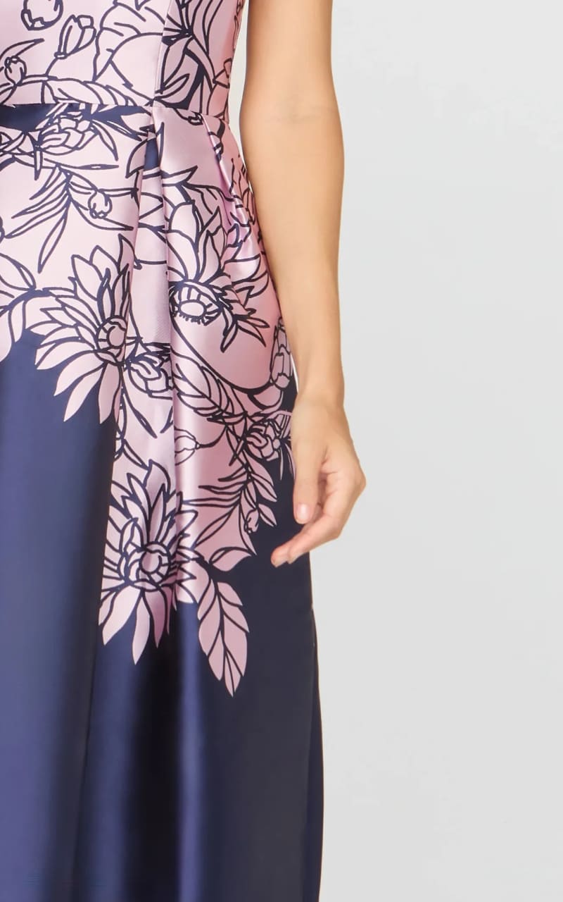Kay Unger- Leona Gown in Deep Navy - DRESS