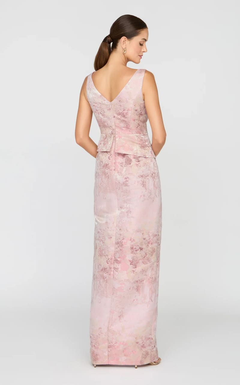 Kay Unger- Luciana Column Gown in Bloom - DRESS
