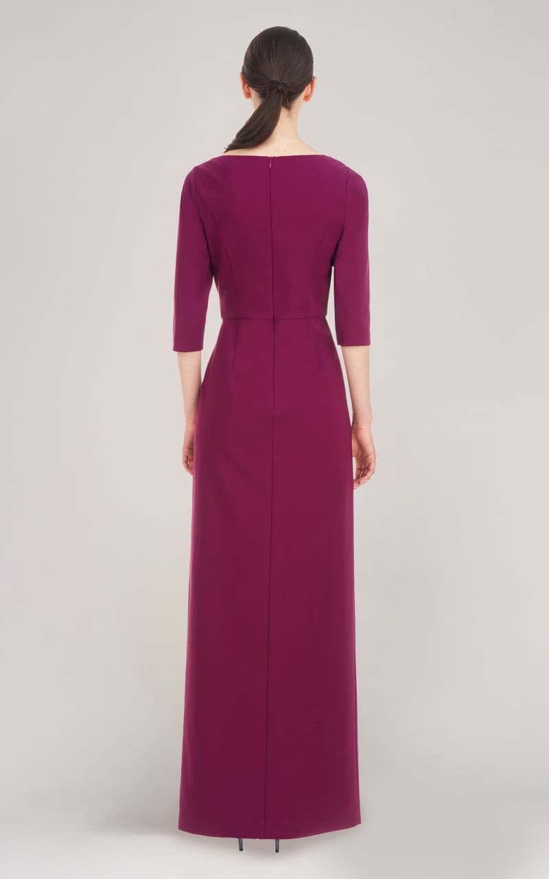 Kay Unger Margerite Column Gown in Boysenberry DRESS
