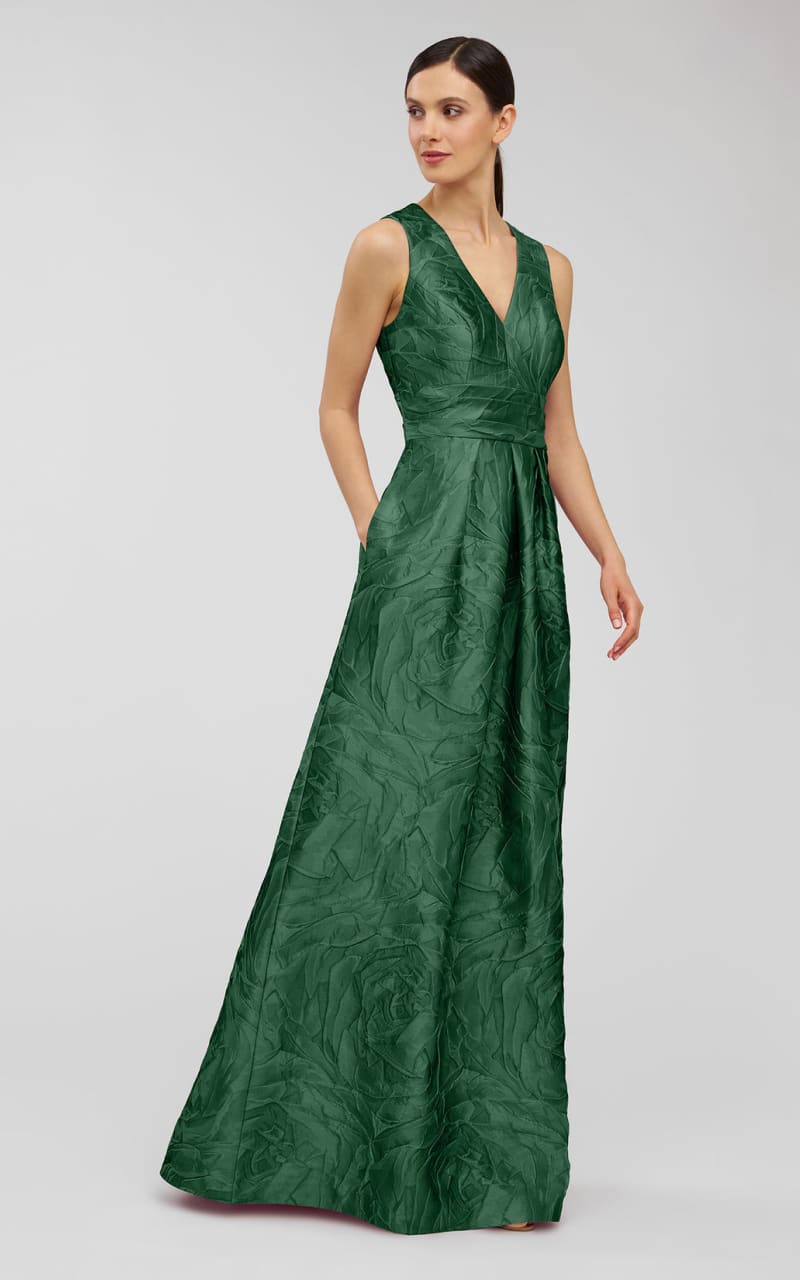 Kay Unger Mariah Gown in Emerald Green DRESS