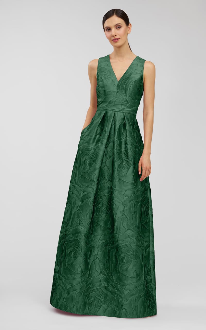 Kay Unger Mariah Gown in Emerald Green DRESS