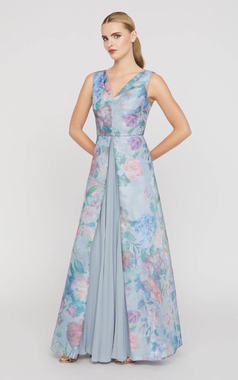 Kay Unger- Merida Gown in Spring Mist - DRESS