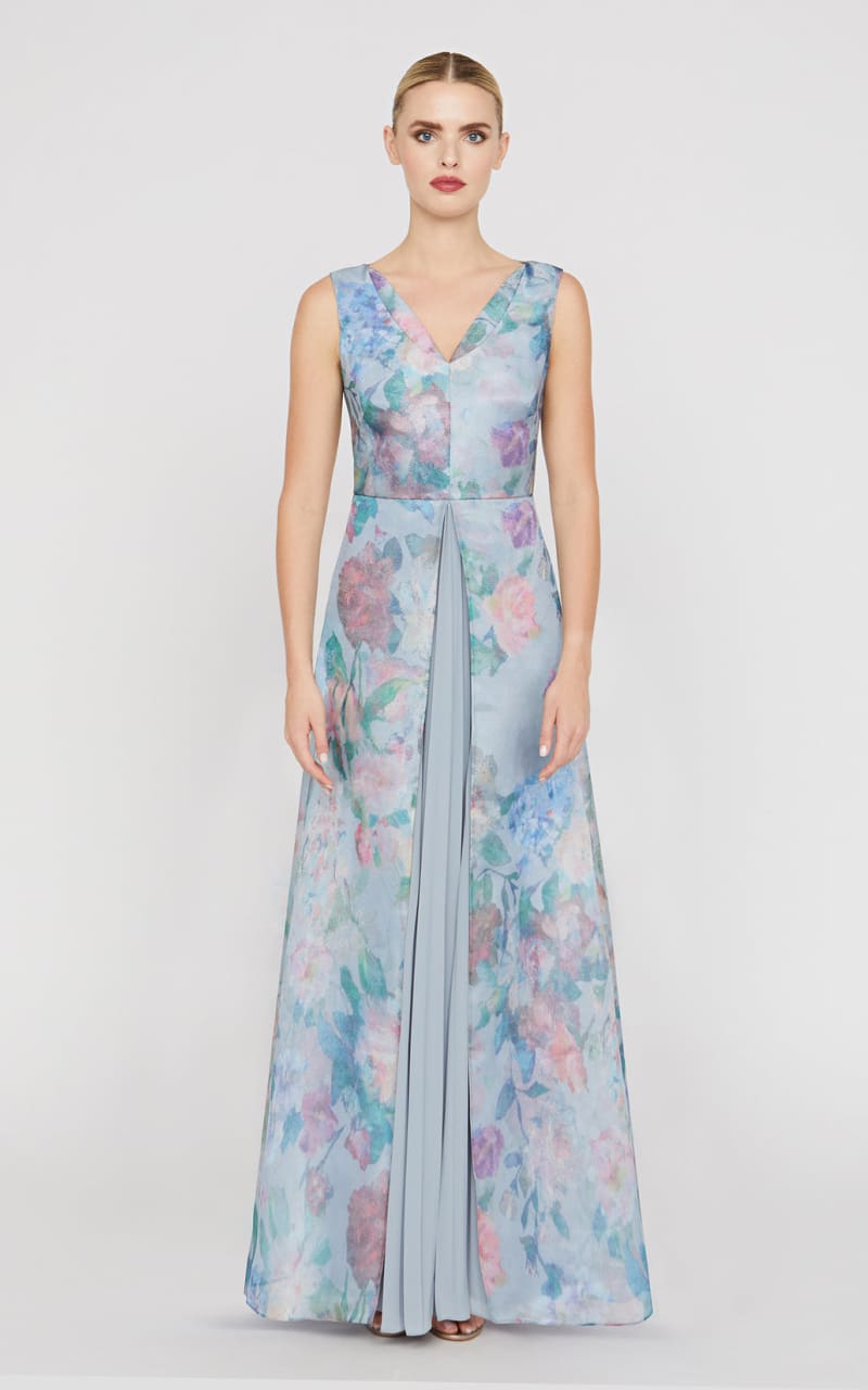 Kay Unger- Merida Gown in Spring Mist - DRESS