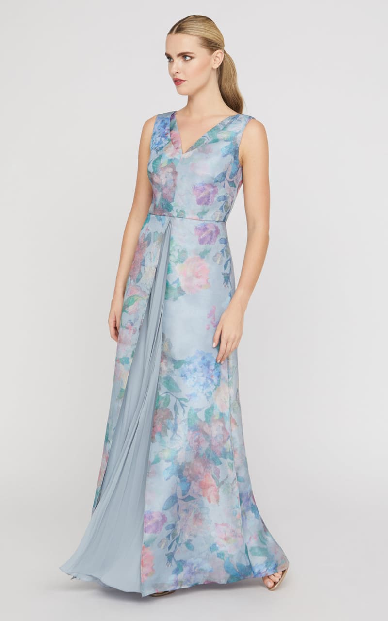 Kay Unger- Merida Gown in Spring Mist - DRESS