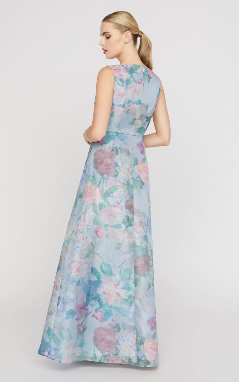 Kay Unger- Merida Gown in Spring Mist - DRESS