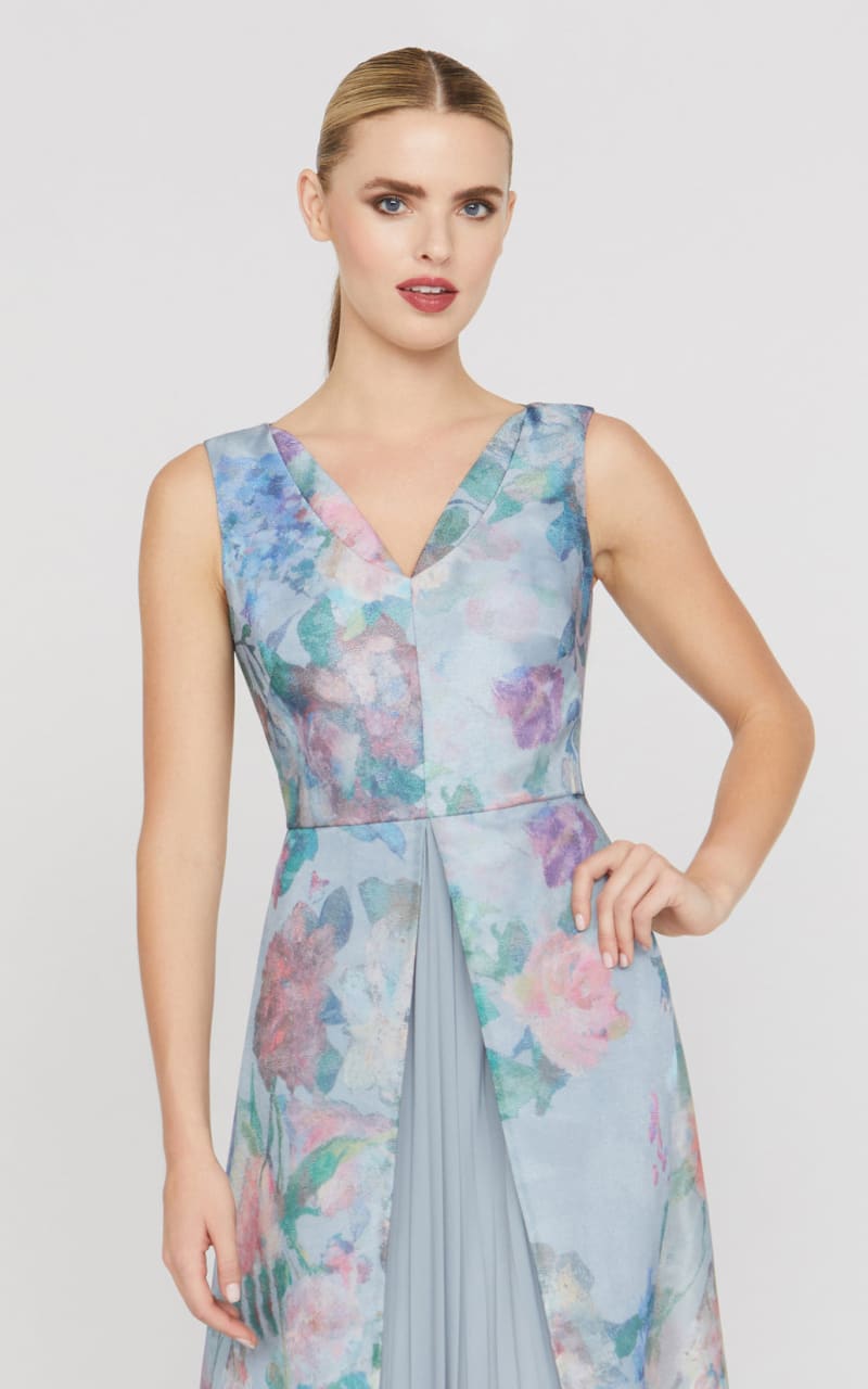 Kay Unger- Merida Gown in Spring Mist - DRESS