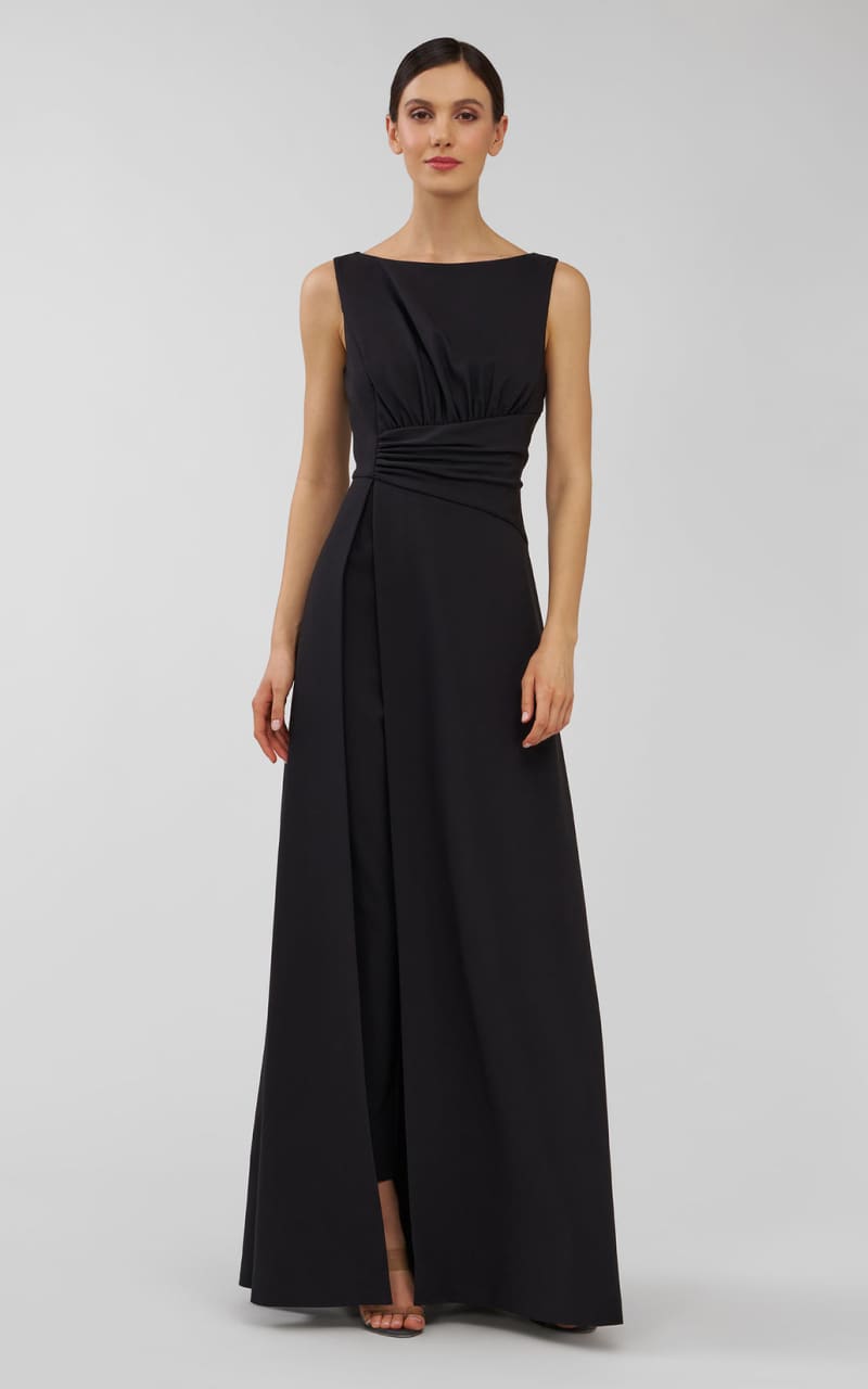 Kay Unger Palmer Walk Thru Jumpsuit in Onyx Jumpsuits &