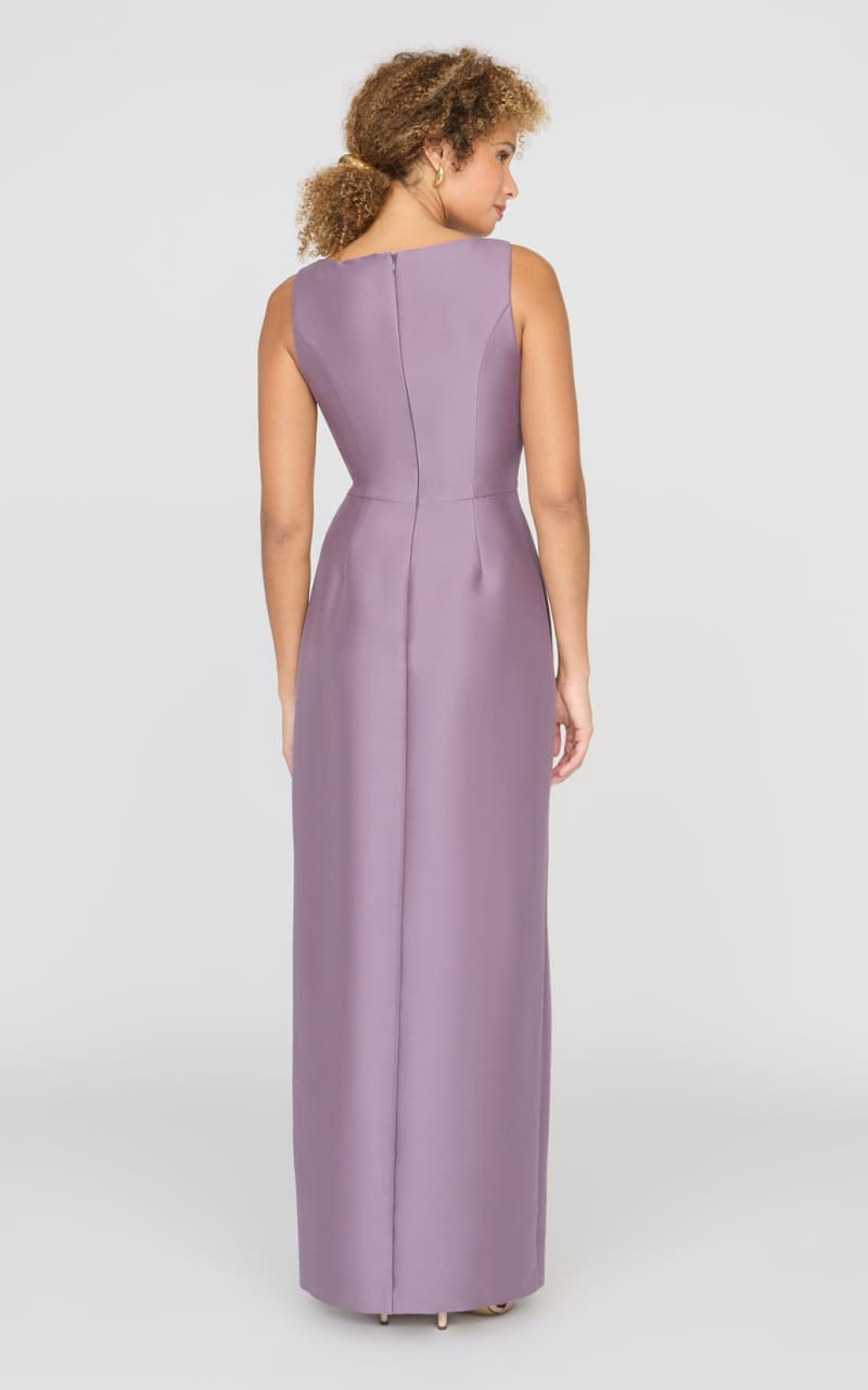 Kay Unger- Paloma Embellished Column Gown in Heather - DRESS