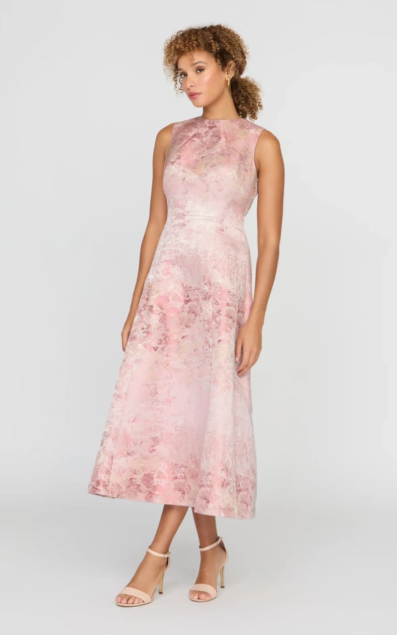Kay Unger- Philippa Tea Length Dress in Bloom - DRESS