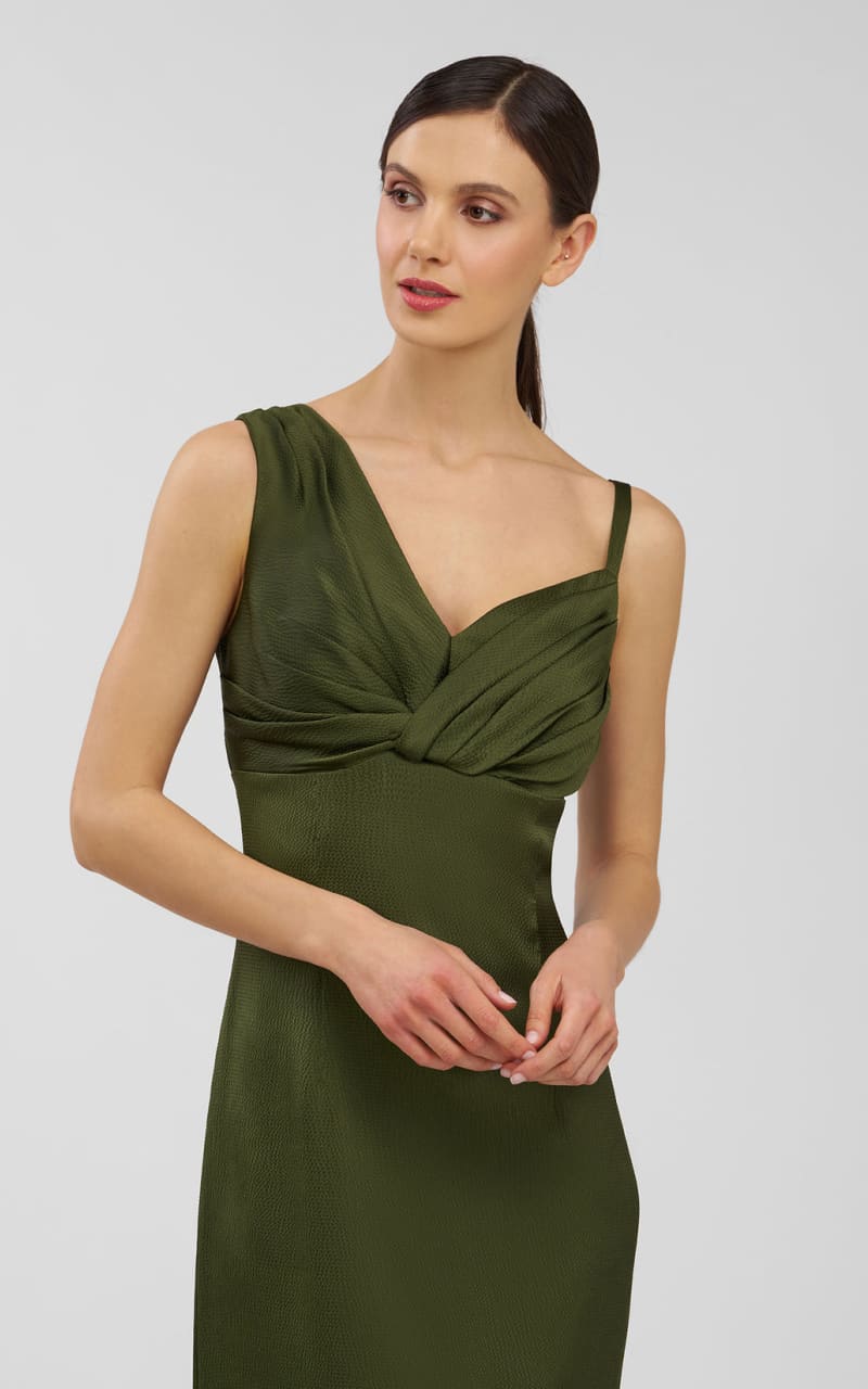 Kay Unger- Pia Gown in Pesto - DRESS