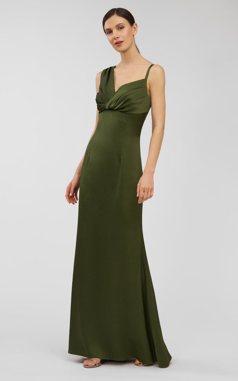 Kay Unger- Pia Gown in Pesto - DRESS