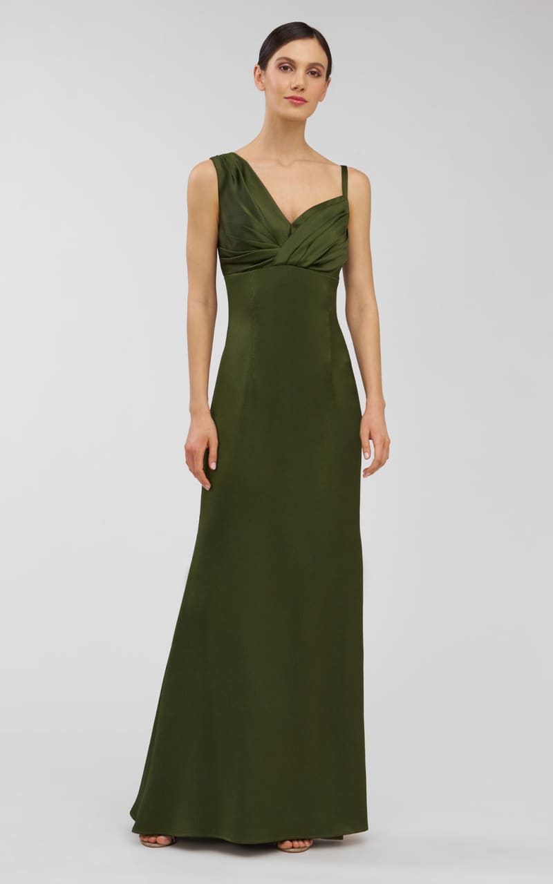 Kay Unger- Pia Gown in Pesto - DRESS