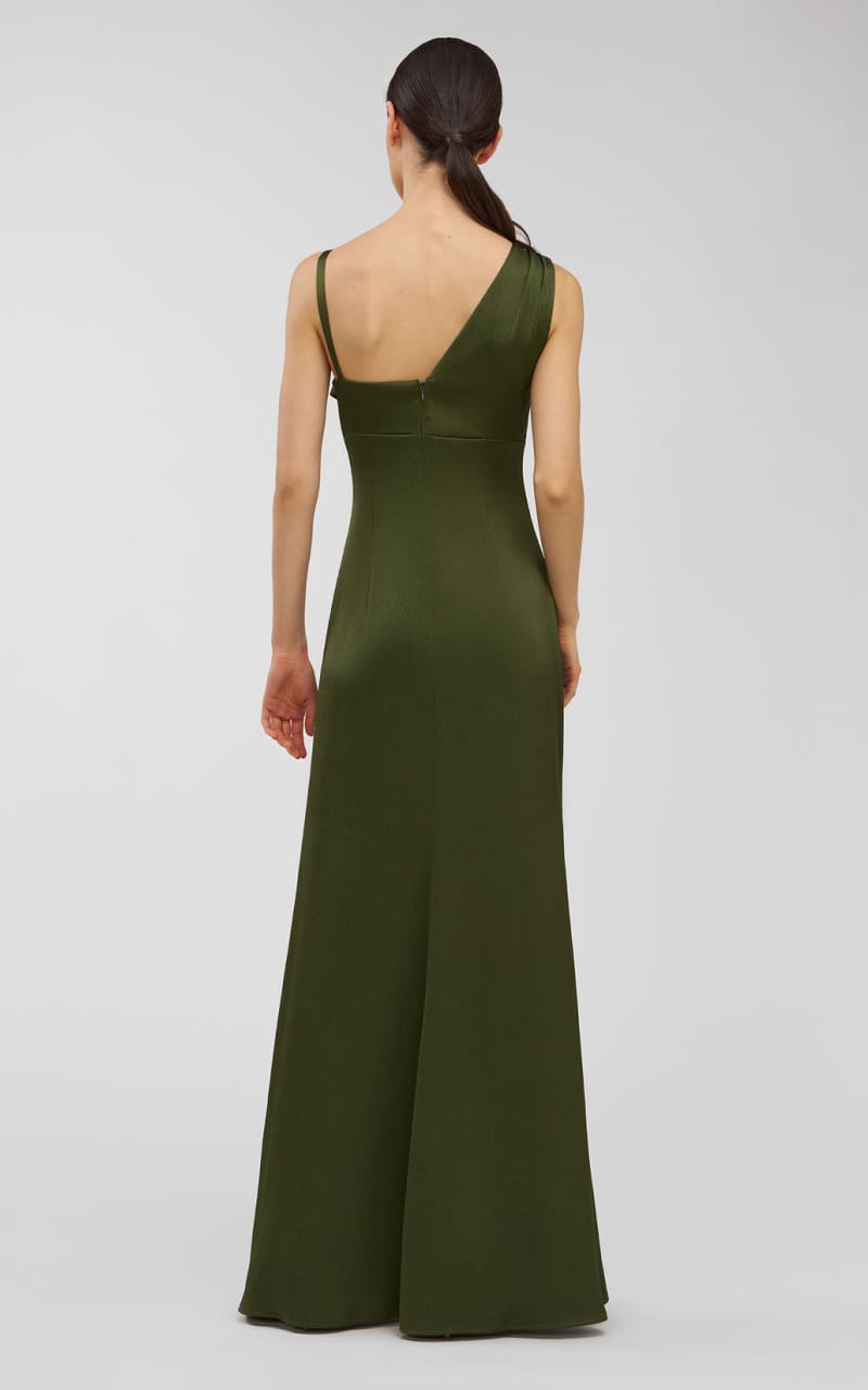 Kay Unger- Pia Gown in Pesto - DRESS
