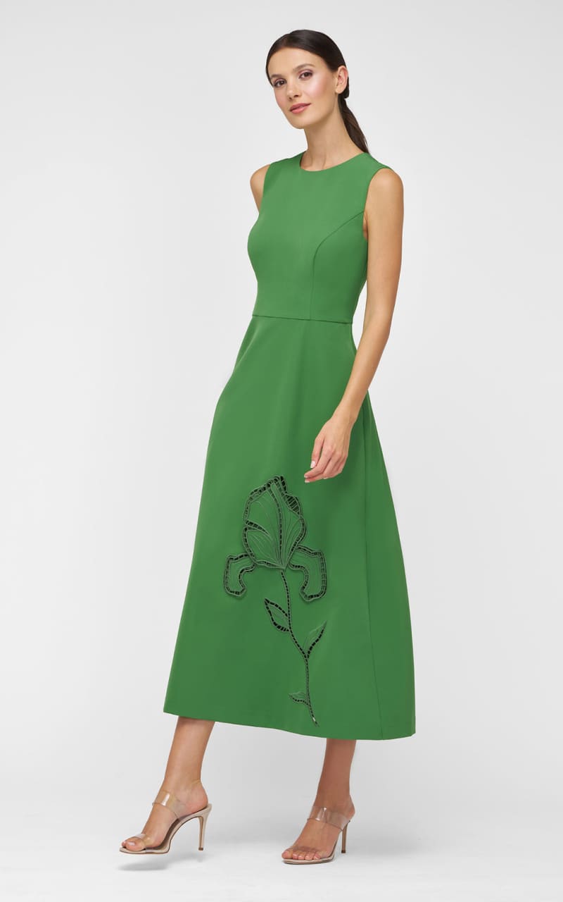 Kay Unger- Blossom Tea Length Dress - DRESS