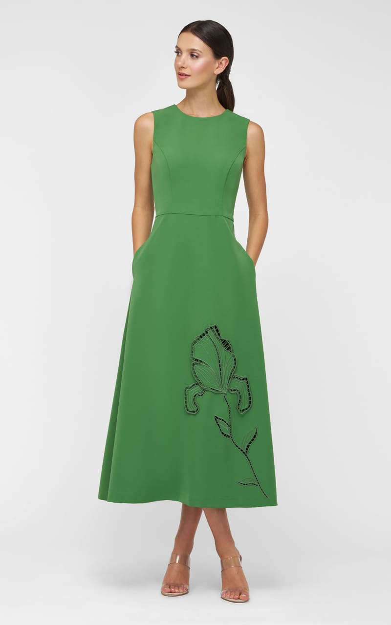 Kay Unger- Blossom Tea Length Dress - DRESS