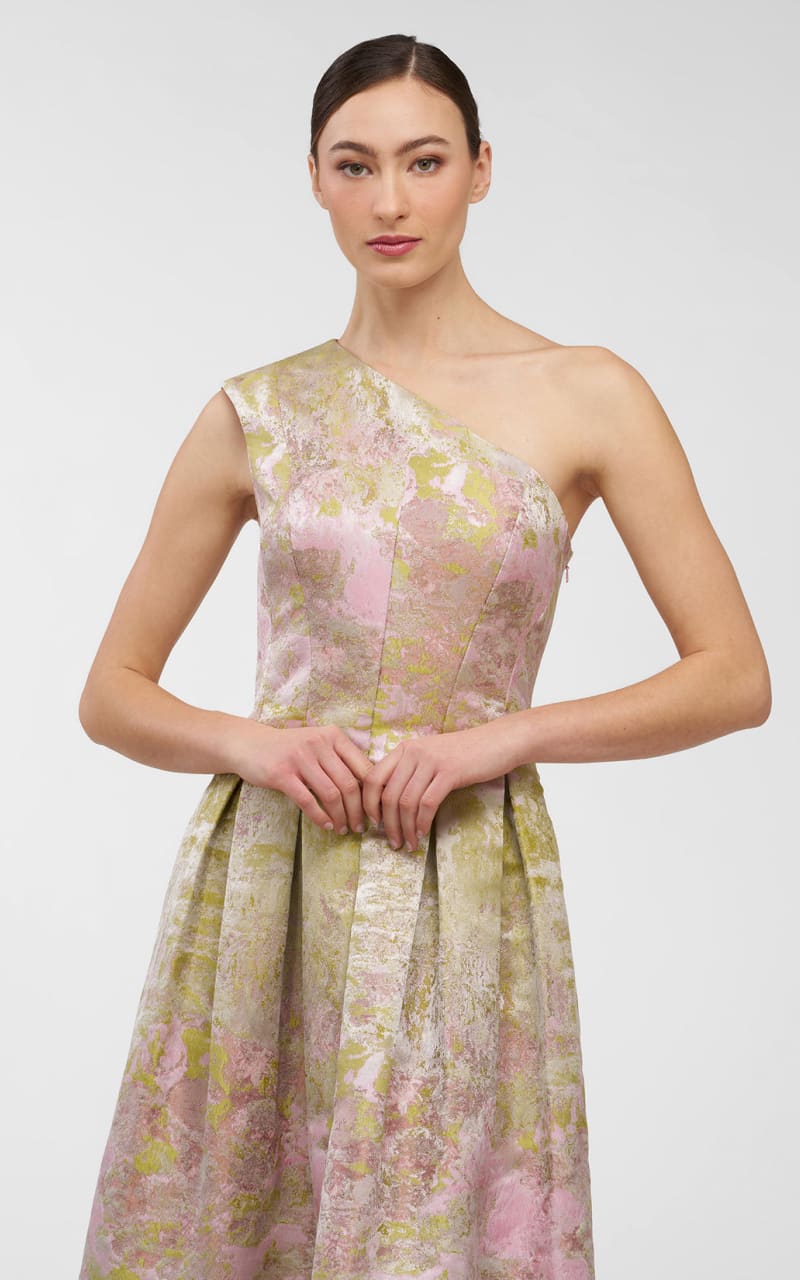 Kay Unger- Cara Gown in Pink Coral - DRESS