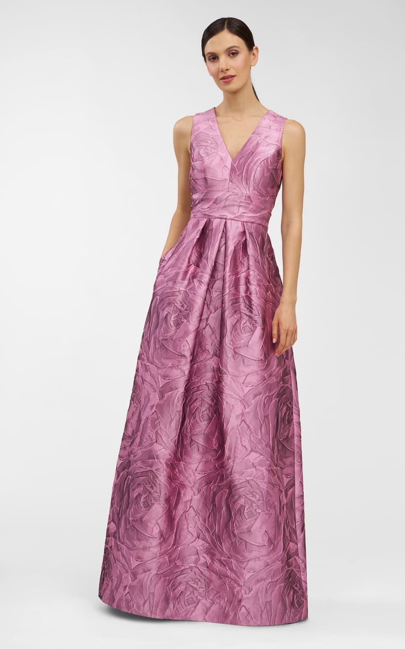 Kay Unger- Mariah Gown in Heather Rose - DRESS