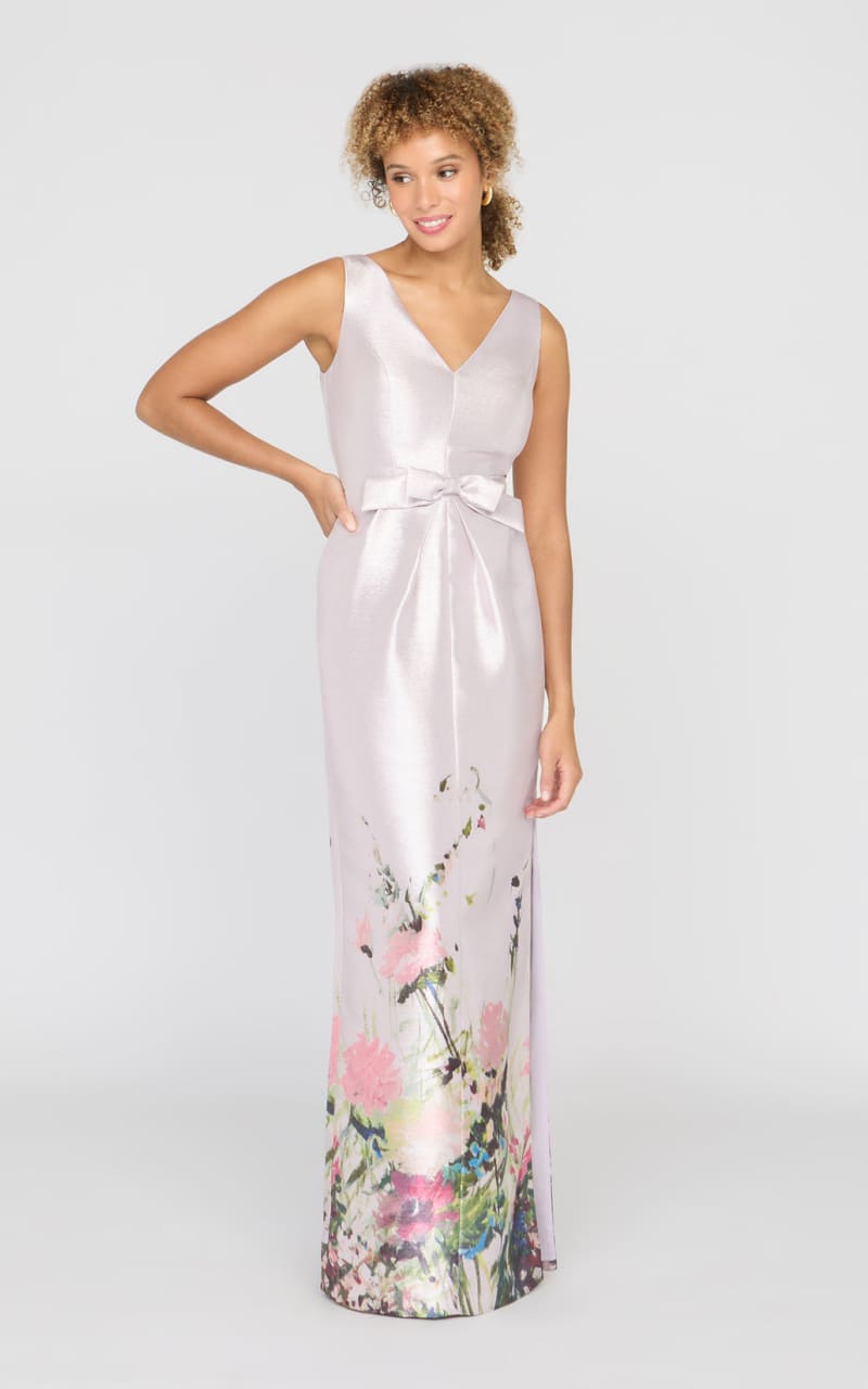 Kay Unger- Wendy Gown in Lilac Mist Multi - DRESS