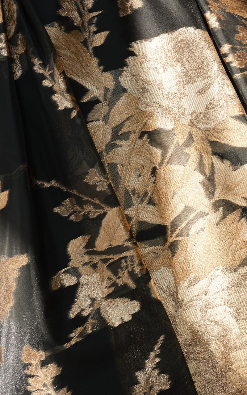 Kay Unger- Willow Gown in Black/Gold - DRESS