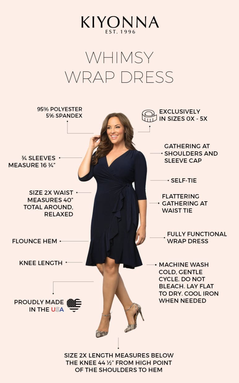 kiyonna wrap dress Kiyonna- Whimsy Wrap Dress