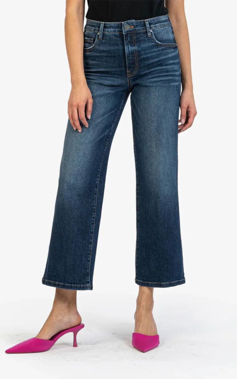 Kut From The Kloth - Charlotte High Rise Wide Crop - denim