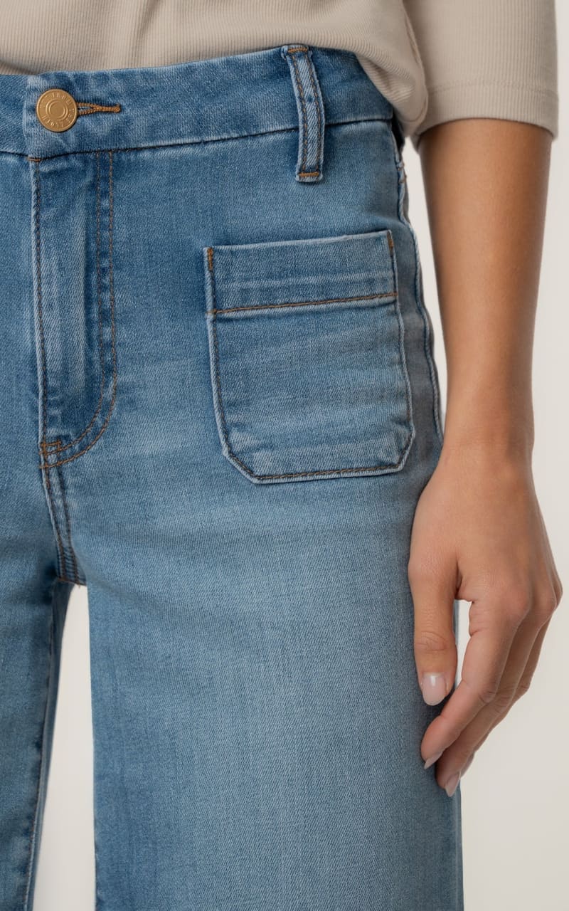 KUT From The Kloth- Meg High Rise Wide Leg Jeans in Totally