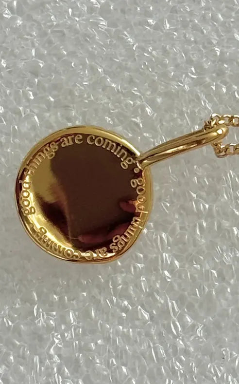 Namaste- Large Evil Eye 2.0 Necklace in Gold
